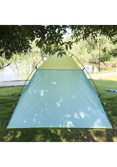 Bloomnest 3 Yanı Açık Kamp Çadırı - Plaj, Park, Balıkçılık İçin Mükemmel Havalandırma, Mavi-sarı Mavi - Sarı, Yüksek Kaliteli Mavi - Sarı