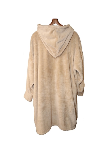 Rokeff Wellsoft Tek Kişilik Giyilebilir Battaniye Bej L/xl