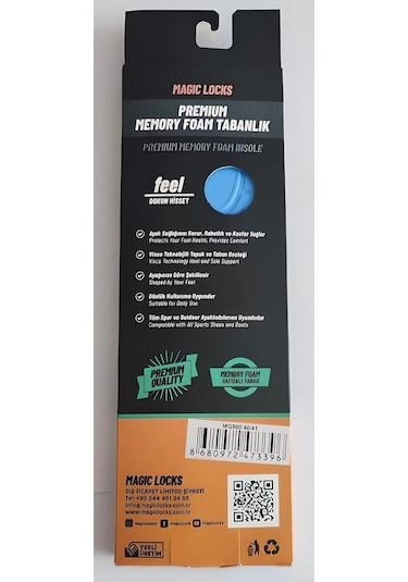 Magic Locks Mg900 Unisex Memory Foam Taban Renkli