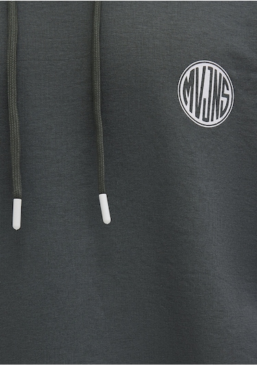 Mavi - Mvjns Logo Baskılı Kapüşonlu Yeşil Sweatshirt 0611786-71598 Yeşil