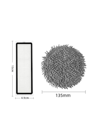 Xiaomi Mijia Pro Stytj06zhm İle Uyumlu Robot Süpürge Filtre Fırça Seti