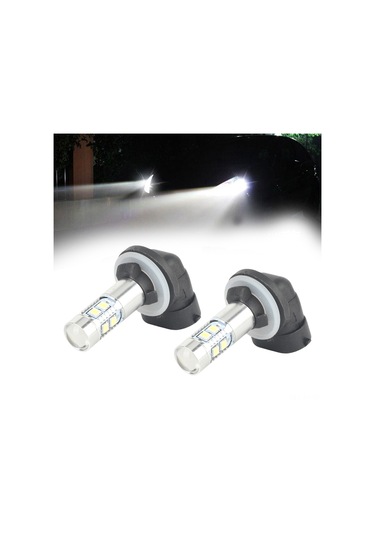 Shineyee Hyundai Kia Uyumlu 881 889 50w Cob Led Far Ampulü, 6000k Süper Beyaz, 1800lm, 360 Işık Açısı, Plug & Play 2 Adet
