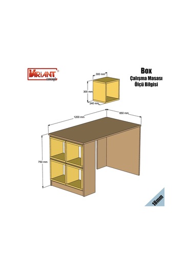 Variant Variant Box Çalışma Masası