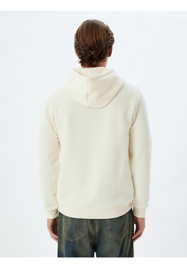 Koton Erkek Sweatshirt Ekru 5wam70001mk 25ky59000107 Y5915 Ekru
