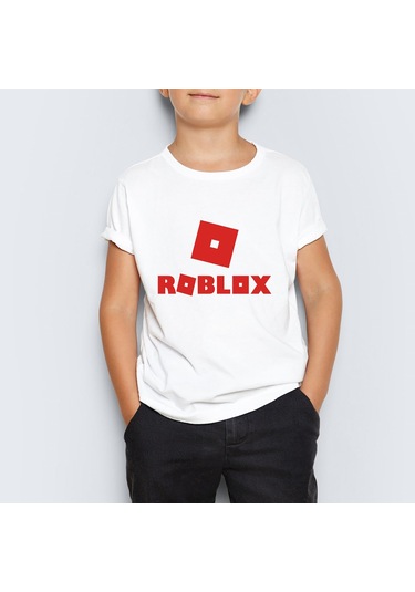 Roblox Logolu Siyah Tişört