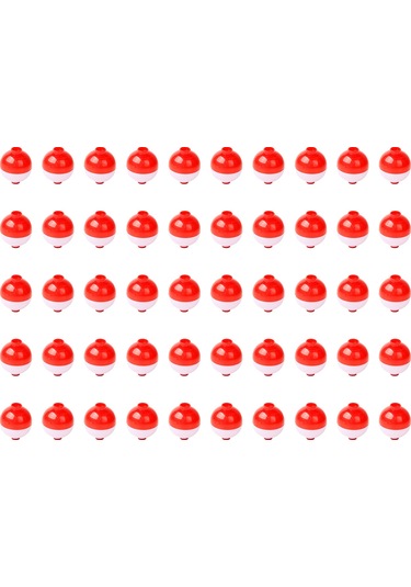 50 Adet Balıkçılık Bobbers 1 Inç Snap On Şamandıra