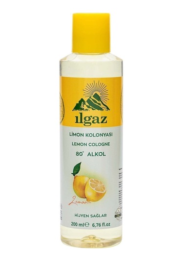 10 Lu Klasik Limon Kolonyası 80 Derece 200 Ml Ferahlatıcı & Hijyenik Büyük Set
