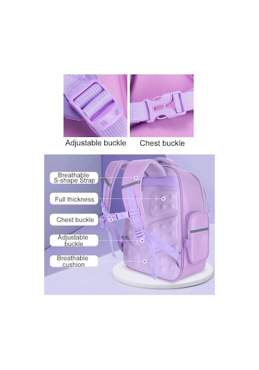 Yucama  Kız Erkek İlköğretim Okulu Sırt Çantası Unisex Çocuklar Hafif Rah - Yeşil 25 Litre