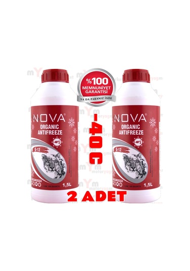 Nova -40 Derece Kırmızı Antifriz 2 X 1.5Lt 3 Litre