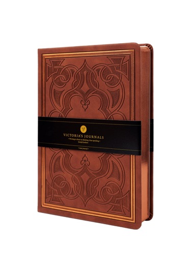 Victoria's Journals Vintage Old Book Defter Kahve 14x20 Diğer