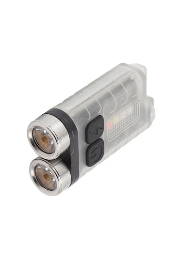 Kosona Mini Anahtar Zinciri Feneri, Usb-c Şarj Edilebilir, 900lm Parlaklık, Ip65 Su Geçirmez, Manyetik Tutma, Çok Fonksiyonlu Dış Mekan Işığı Beyaz Beyaz