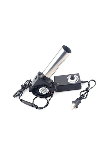 Samdoo 100-220v Hız Ayarlanabilir Çift Topaklı Turbo Blower, Uzun Borulu Santrifüj Fan, Odunlu Mangal Ve Soğutma İçin Avrupa Standartı Çok Renkli