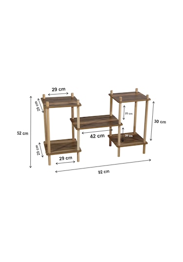 Ahşap Çiçeklik Saksılık Çiçek Standı Dekoratif Saksılık