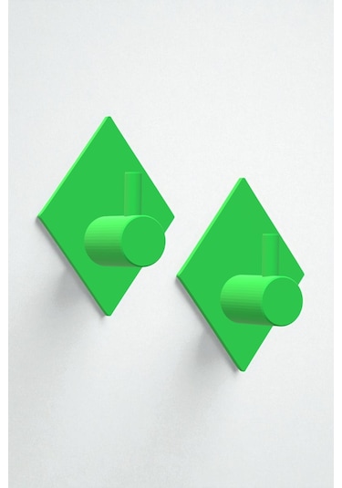 2'li Askılık Havlu Askısı, Bornoz Askısı, Kapı Arkası, Duvara Monte, Dayanıklı Malzeme, Turuncu 93 Turuncu