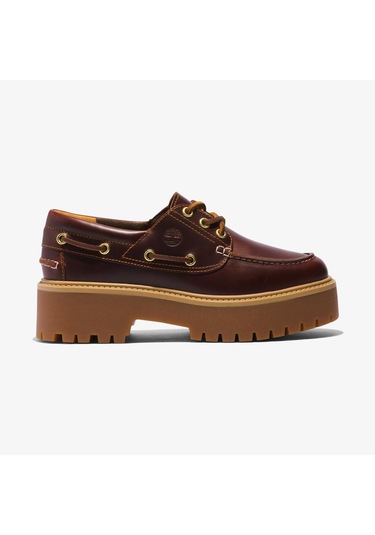Timberland Stone Street 3 Eye Kadın Kahverengi Tekne Ayakkabısı Tb0a2qdmd571 Kahverengi