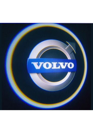 OtoÇizgi Volvo Araçlar İçin Pilli Yapıştırmalı Kapı Altı Led Logo N11.2976 OtoÇizgi