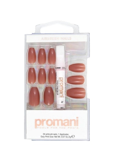 Promani Takma Tırnak Seti PR-5658 Gül Kurusu