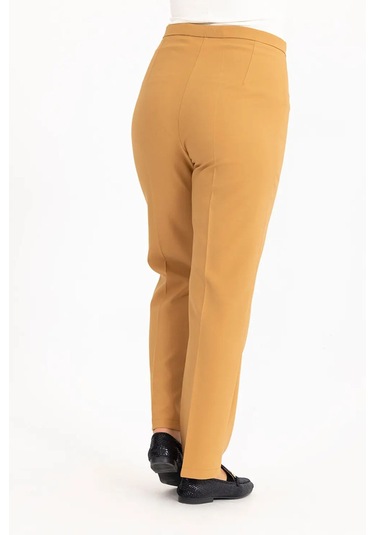 Galaxi Kadın Büyük Beden Klasik Kesim Pantolon 3051034 Camel