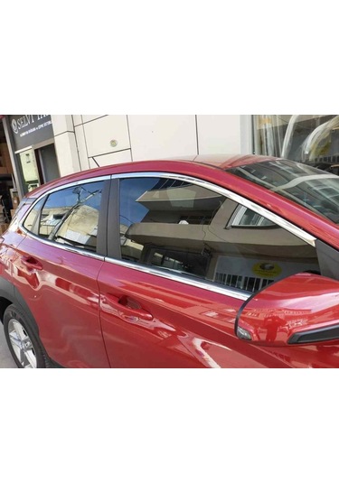 Hyundai Kona Cam Çerçeve Kromu Komple Nikelaj Seti 2018+ Sonrası