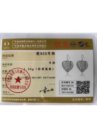 925 Ayar Gümüş Romantik Kalp Kolye Küpe Hediye Moda Takı