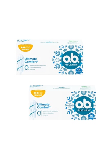 O.B. Pro Comfort Normal Tampon 16 lı 2 ADET Yeni Ambalaj