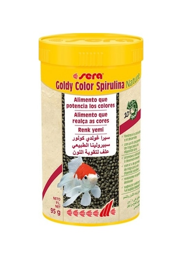Sera Goldy Color Spirulina 250 Ml Balık Yemi