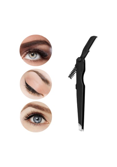 Dolıty Kaş Cımbızı Paslanmaz Alet 4mm Düz Uçlu Cımbız Siyah