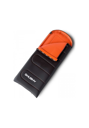 Husky Gizmo -5 Derece Battaniye Tipi Uyku Tulumu Siyah - Turuncu