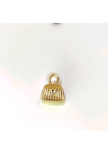 Asma Kilit İstirideye Çanta Kolye Ucu 14 Ayar Altın Hd Videolu - 14 Ayar