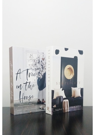2'li Dekoratif Kitap Kutu Görünümlü A Three İn The House & Simplecity Temalı