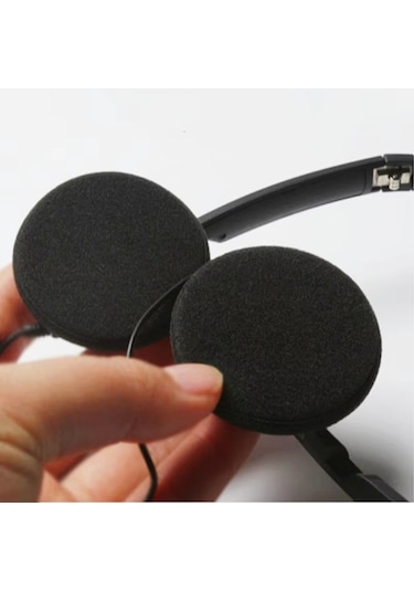 10 Adet Kulaklıklar İçin Sünger Kulak Yastıkları Yedek Yastıklar 60mm Siyah