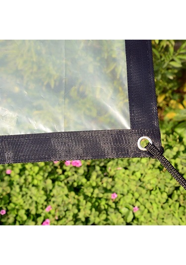 Sones Balkon Pencereleri Şeffaf Yağmur Geçirmez Kumaş Bitkiler Yalıtım Anti-kuş Kalın Ön Cam, Özellikler: 2x4m Film Kulübesi