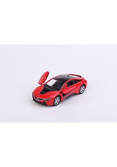 Kinsmart Bmw I8 - Çek Bırak 5inch. Lisanslı Model Araba, Oyuncak Araba 1:36