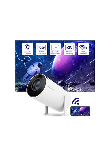 İdragon HY300 Pro 200 ANSI Lümen Android 12 Akıllı Projeksiyon Cihazı