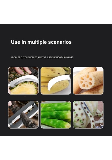 2 Takım 4'lü 1 Paslanmaz Çelik Ananas Bıçağı Meyve Bıçağı