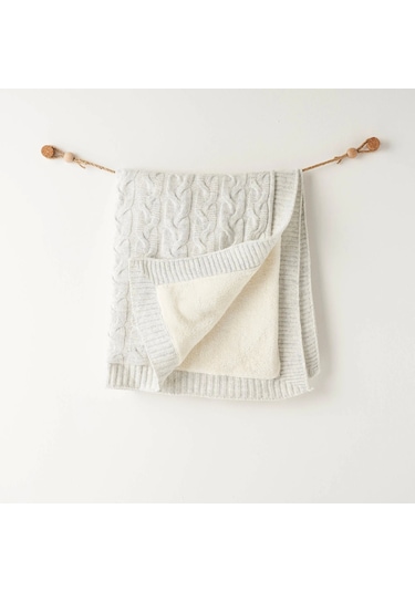 Andywawa Ac26340 Triko Battaniye Grey Melange Çok Renkli Melange