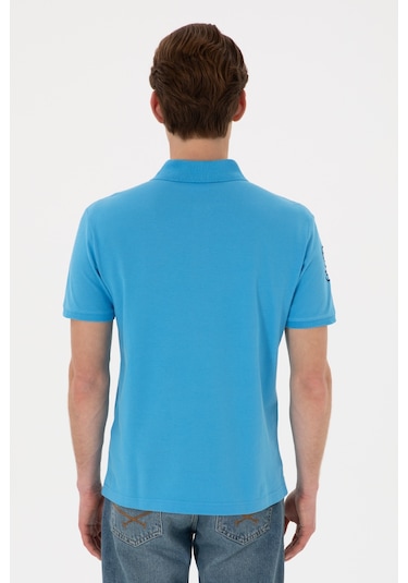 U.S. Polo Assn. Erkek Slim Fit Polo Yaka Turkuaz Basic Tişört 50305929-VR093 U.S. Polo Assn. Erkek Slim Fit Polo Yaka Turkuaz Basic Tişört 50305929-VR093