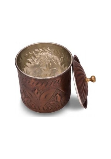 Turna Bakır Safran Baharatlık 1 No El İşleme Oksit Turna0006-3 Bakır