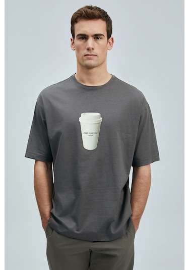 Lufian Omen Modern Grafik T- Shirt Kahverengi Kahverengi 111020252100400 Kahverengi