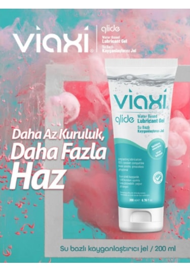 Viaxi Glide Su Bazlı Kayganlaştırıcı Jel 200 ML