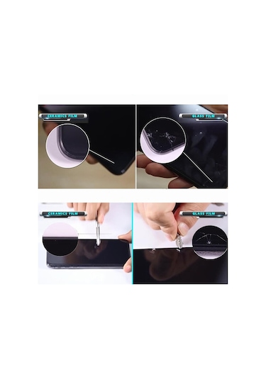 iPhone Uyumlu 13 Ekran Koruyucu 9d Seramik Nano Kırılmaz Cam Kavisli