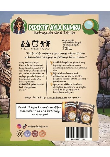 Hattuşa'da Sinsi Tehlike, Çocuklar İçin Eğlenceli Dedektiflik Oyunu