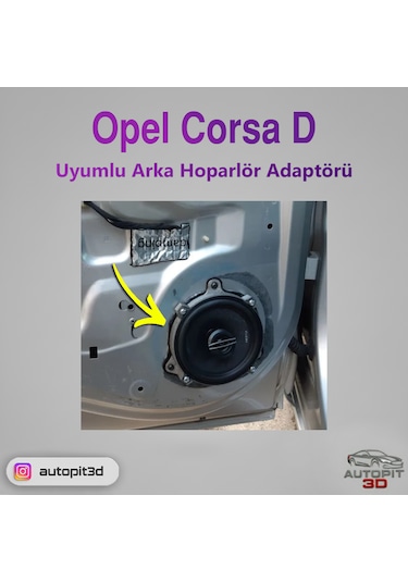 Opel Corsa D Uyumlu Arka Hoparlör Adaptörü