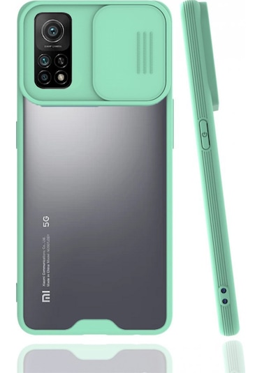 Nettech Xiaomi Mi 10t Uyumlu Platin Kamera Kızaklı Arka Koruma