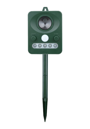 H41489 Güneş Enerjili Hayvanlar Kovucu Ultrasonik Dalga Köpek Yeşil