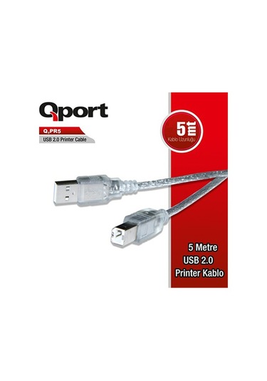 Qport Q-Pr5 Usb 2 0 5M Printer Kablo