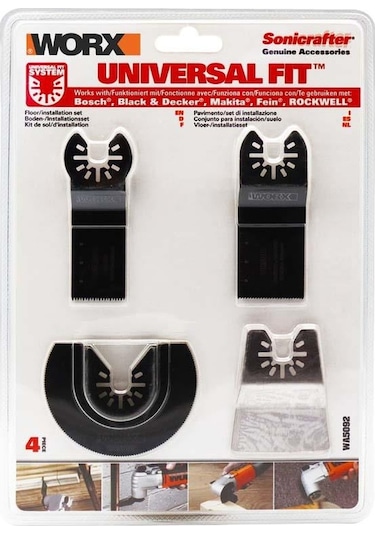 Worx Wa5092 4 Parça Universal Metal Ahşap Kesme ve Raspalama Aks