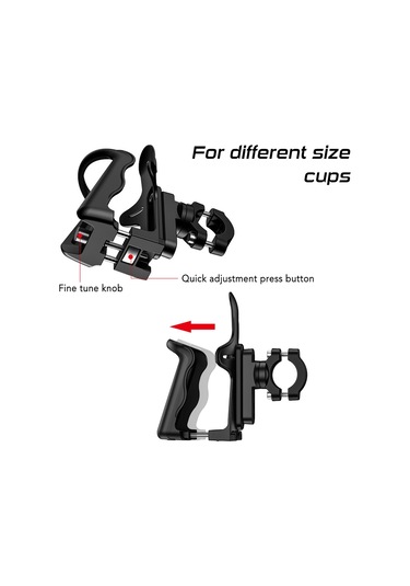 Bisiklet Su Şişesi Tutucu Dönebilen Motosiklet Içecek Yb24981 Siyah Siyah