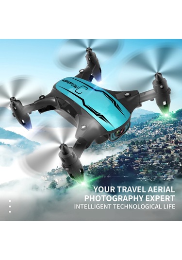 Samdoo Cs02 Mini Katlanabilir Drone: 480p Kamera, Hız Kontrolü, Headless Mod Ve İzleme Uçuşu, Çekirdekli Motor, Dahili Batarya Ve Depolama Çantası