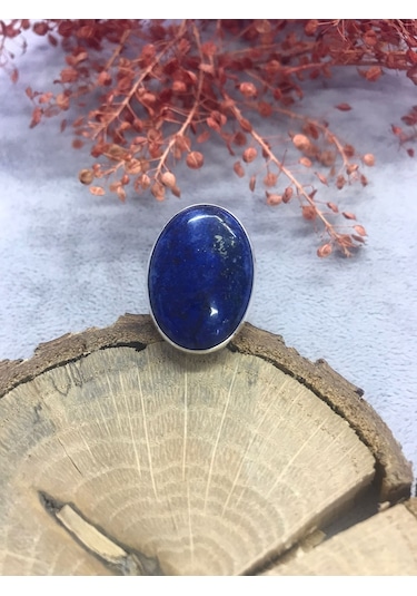 Nsa Gümüş Lapis Taşlı Gümüş Yüzük 925 Ayar Taş